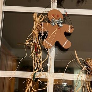 Gingerbread Man & Woman Holiday Ornament - Brown